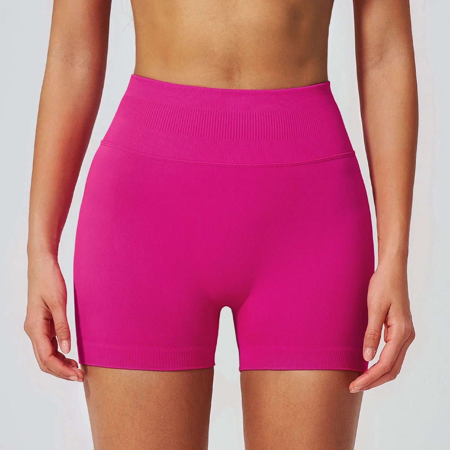 Pink Seamless Training Shorts