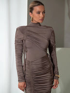 Mila Ruched Maxi Dress