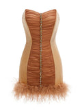 Halo Mesh Mini Dress