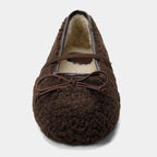 Cocoa Fur-Lined Flats