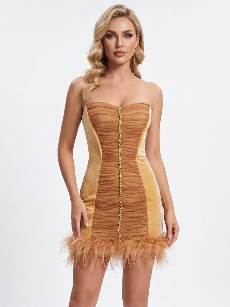 Halo Mesh Mini Dress