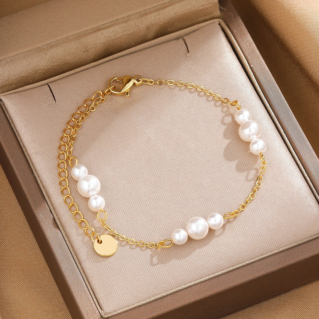 Agate Pearl Bracelet