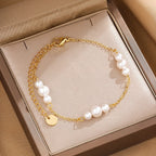 Agate Pearl Bracelet