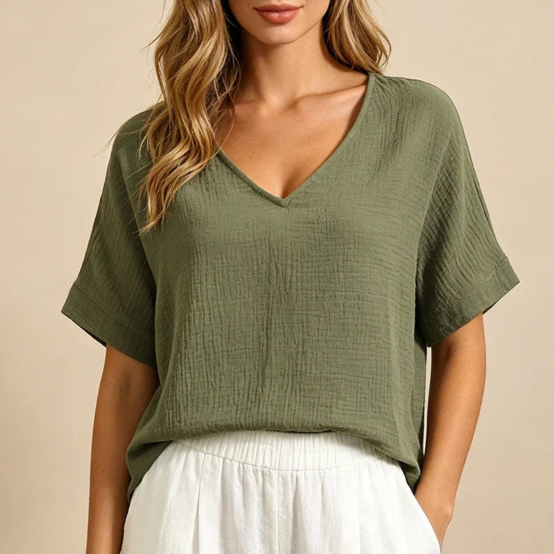 Red Muslin Top