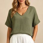 Red Muslin Top