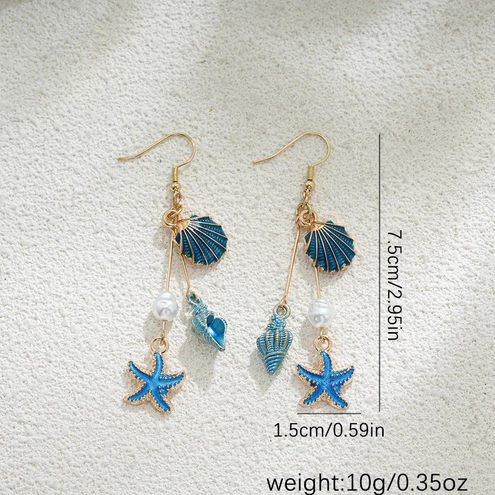 Platinum Drop Earrings
