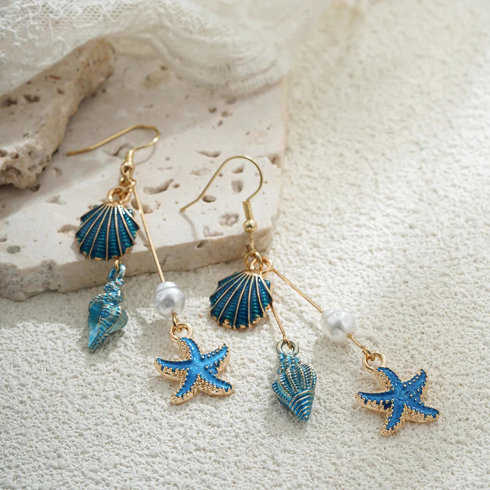 Platinum Drop Earrings
