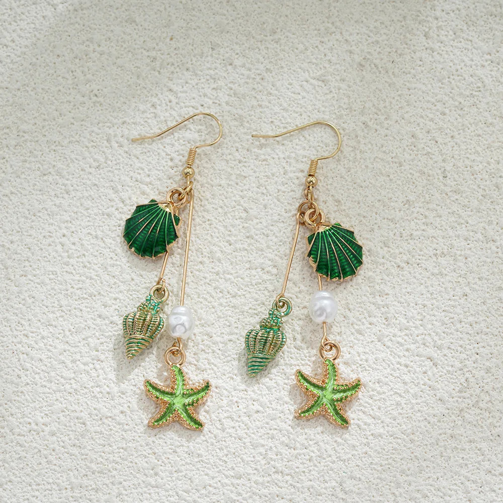 Platinum Drop Earrings
