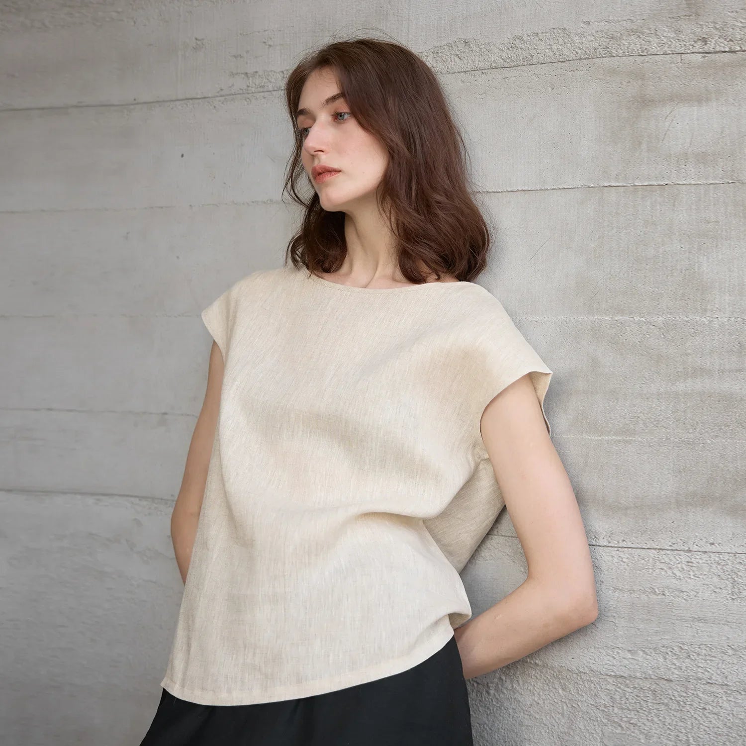 Plum Linen Shirt