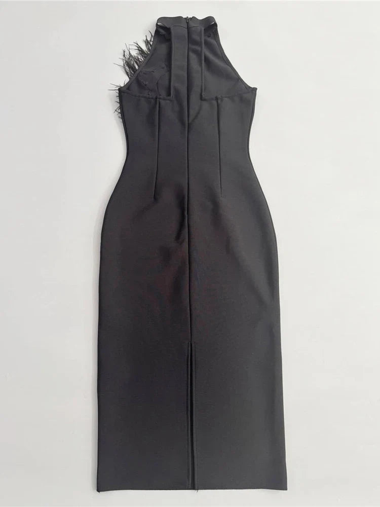 Oasis Feather Mini Dress