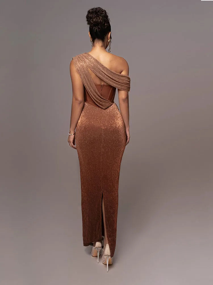 Kaia Draped Maxi Dress