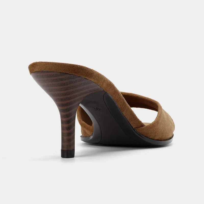 Blush Suede Sandals