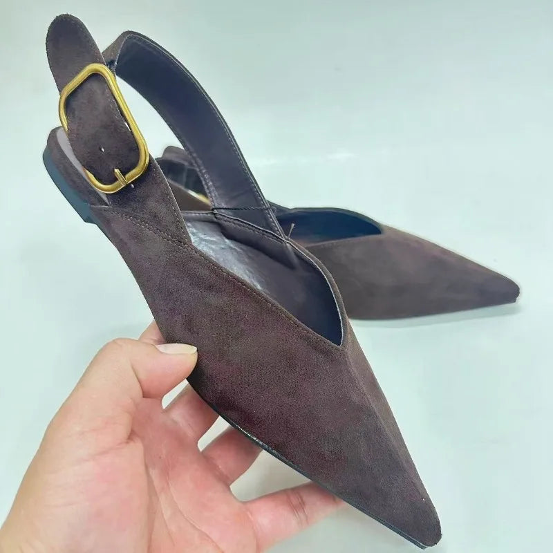 Myrrh Suede Flats