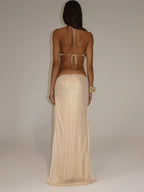 Shine Halter Maxi Dress