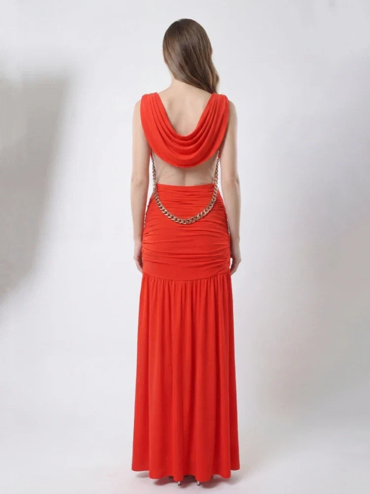 Horizon Chain Maxi Dress