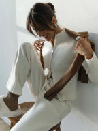 Nola Zip Knit Cardigan